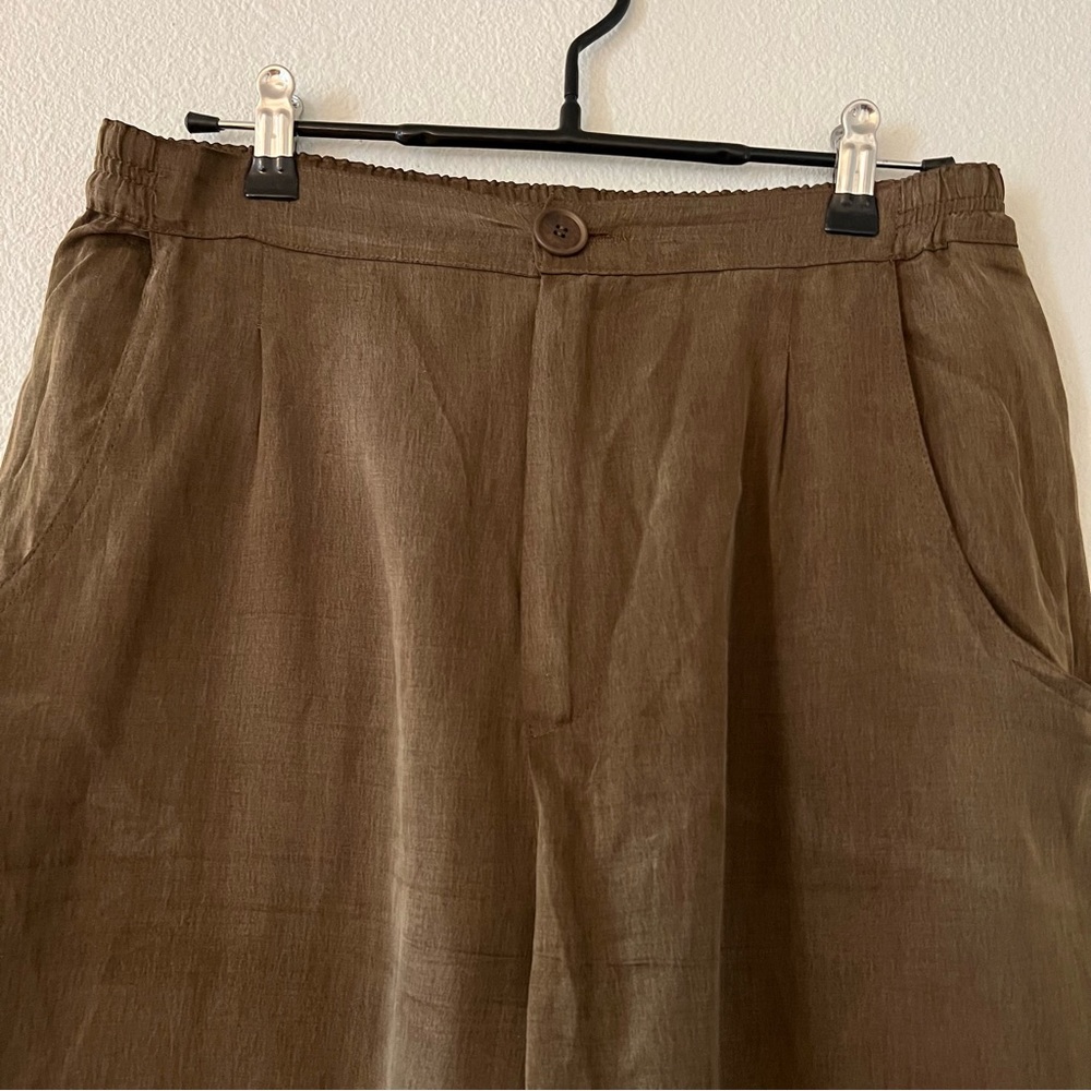 Djerf Avenue On The Go Pants in Mocha Brown Size Medium M - Picture 9 of 14